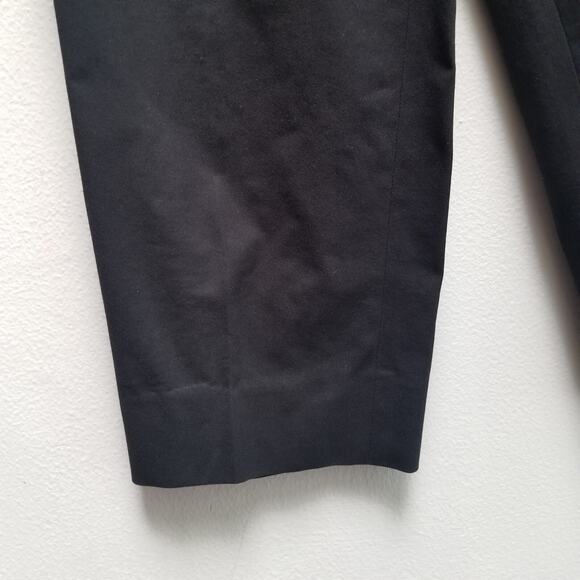 Piazza Sempione Audrey Capri Pants 42 Women’s Cotton Twill Black Stretch US 6 - Picture 7 of 14